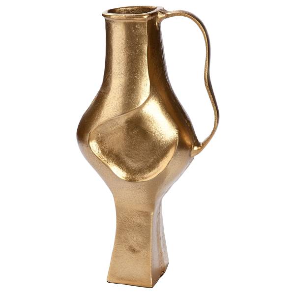 Vase Antigua bauchig Aluminium - Gold