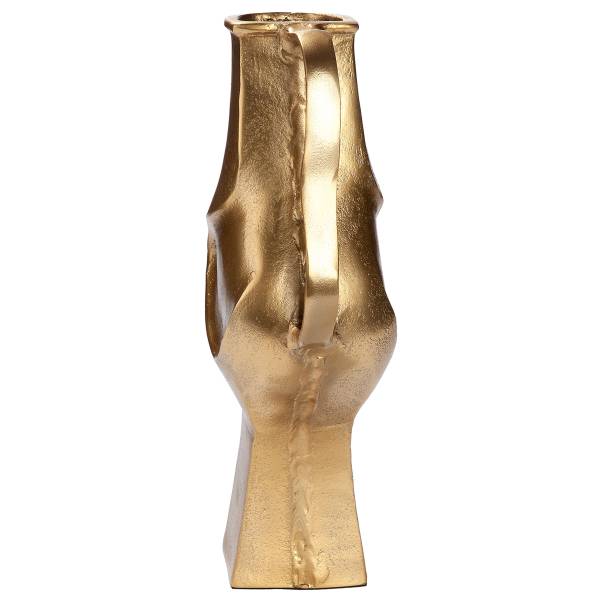 Vase Antigua bauchig Aluminium - Gold