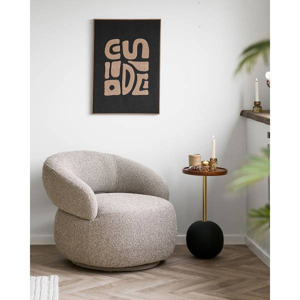 Kunstdruck Dubki Typ B Polyester - Braun
