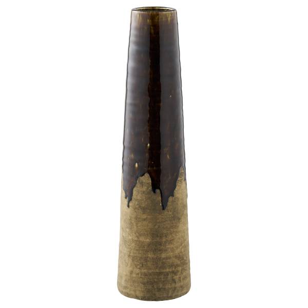 Vase Vitli Keramik - Braun - Höhe: 48 cm