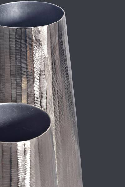 Vasen-Set Zegeor 2-teilig Silber - Aluminium