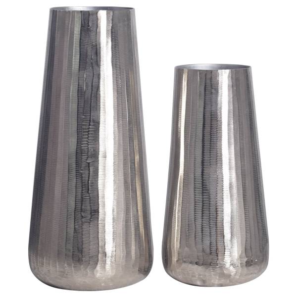 Vasen-Set Zegeor 2-teilig Silber - Aluminium