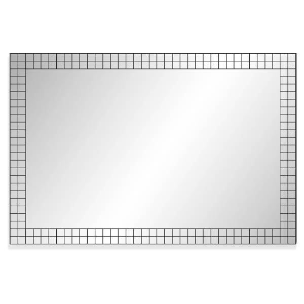 Wandspiegel Shajab Schwarz - Spiegelglas - 90 x 60 x 2 cm