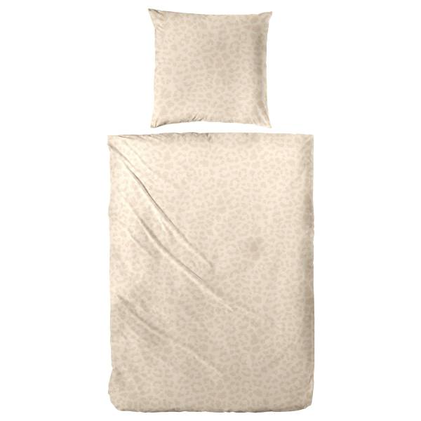 Renforcé-Bettwäsche Leo Renforcé - Beige - 135 x 200 cm + Kissen 80 x 80 cm