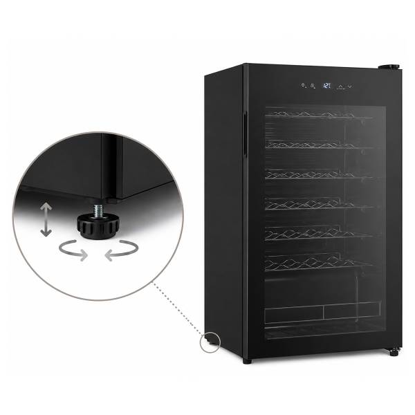 Weinkühlschrank WKS 1-40 Schwarz