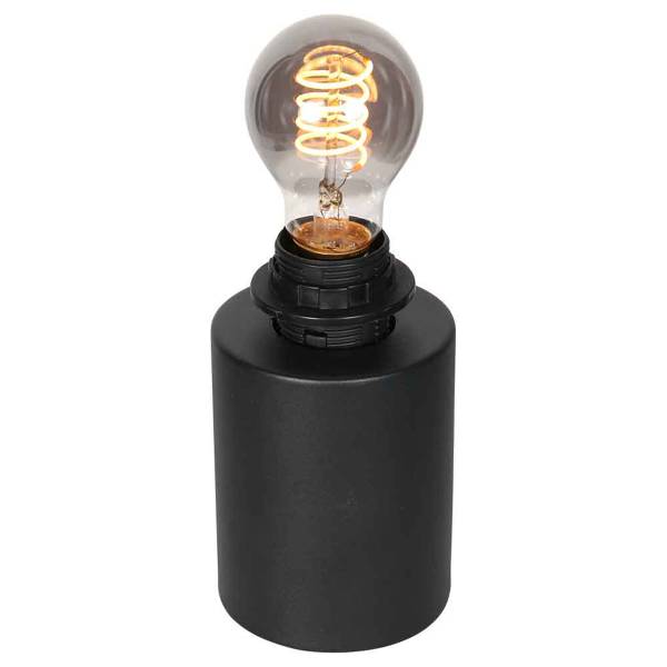 Tischleuchte Bloeba Typ B Aluminium / Rattan - 1-flammig