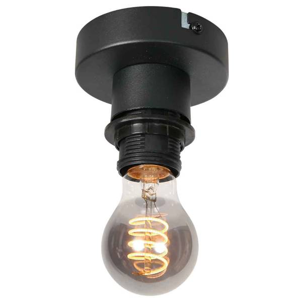 Deckenleuchte Bloeba Typ D Aluminium / Rattan - 1-flammig