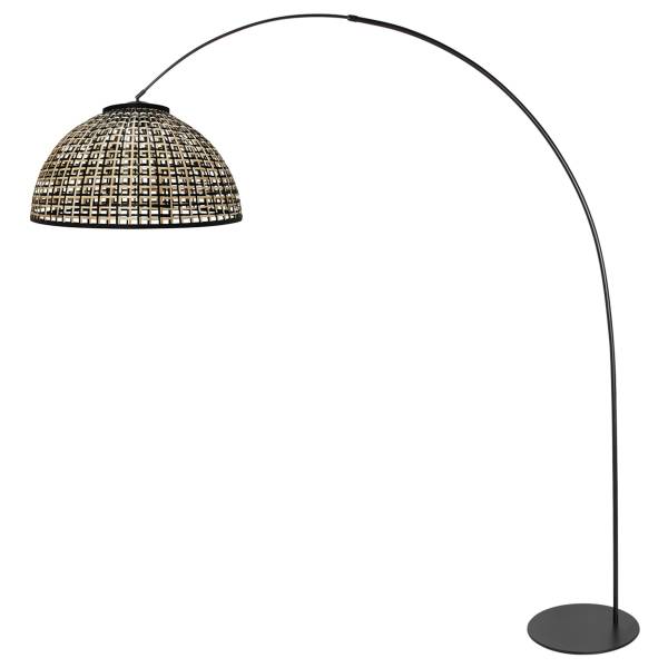 Stehleuchte Curve Typ B Aluminium / MDF - 1-flammig