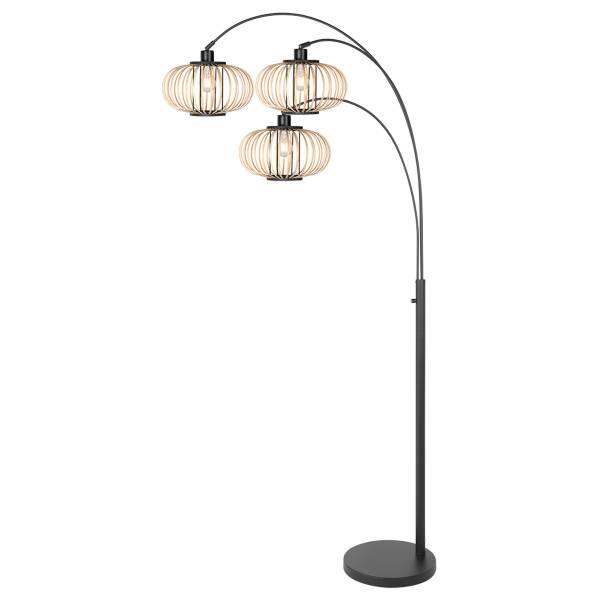 Stehleuchte Sparkled Light Typ B Aluminium / MDF - 3-flammig