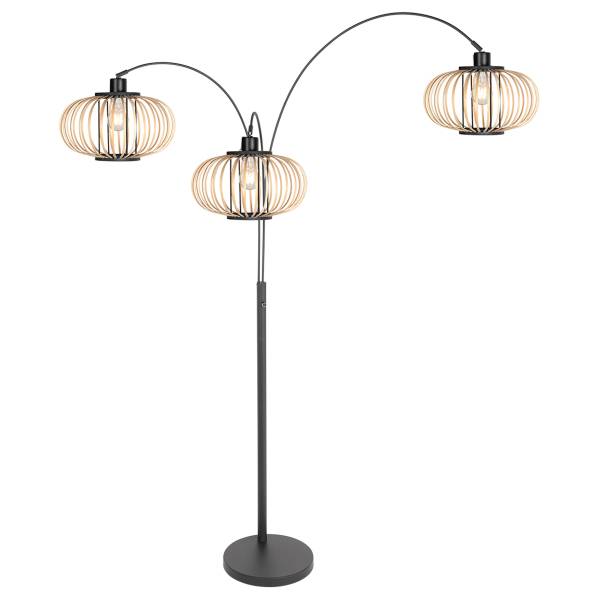 Stehleuchte Sparkled Light Typ B Aluminium / MDF - 3-flammig