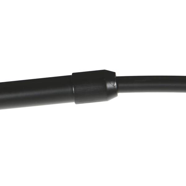 Stehleuchte Curve Typ A Aluminium / Leinen - 1-flammig - Beige