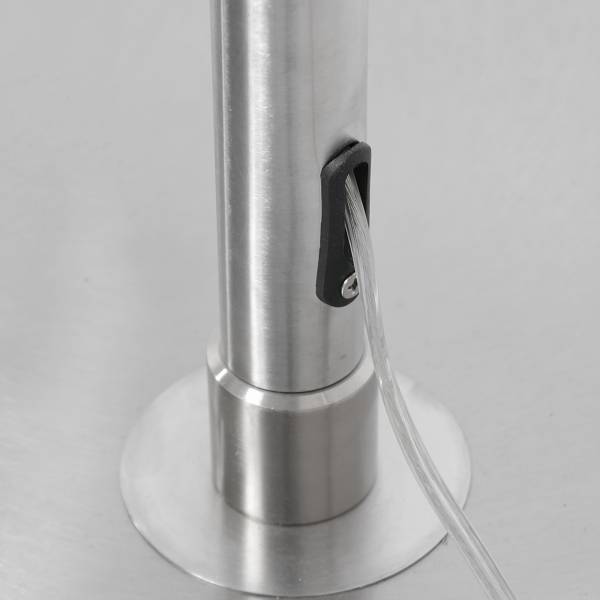 Stehleuchte Sparkled Light Typ D Aluminium / Leinen - 1-flammig