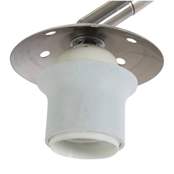 Stehleuchte Sparkled Light Typ D Aluminium / Leinen - 1-flammig