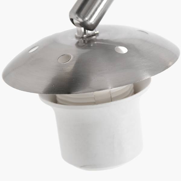 Stehleuchte Sparkled Light Typ D Aluminium / Leinen - 1-flammig