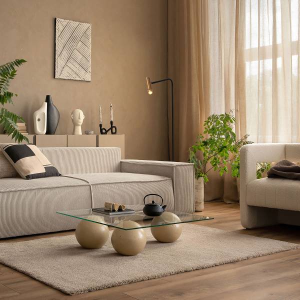 Stehleuchte Lumo Typ A Aluminium - 1-flammig - Gold