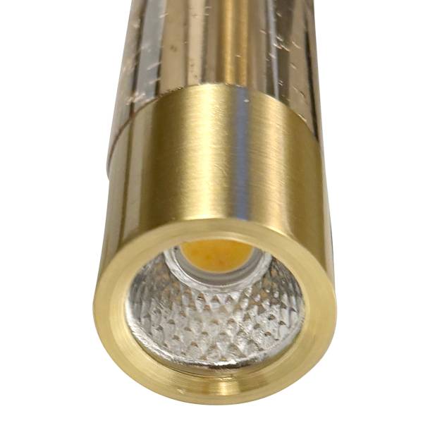 Pendelleuchte Alisio Typ G Aluminium / Klarglas - 8-flammig - Gold
