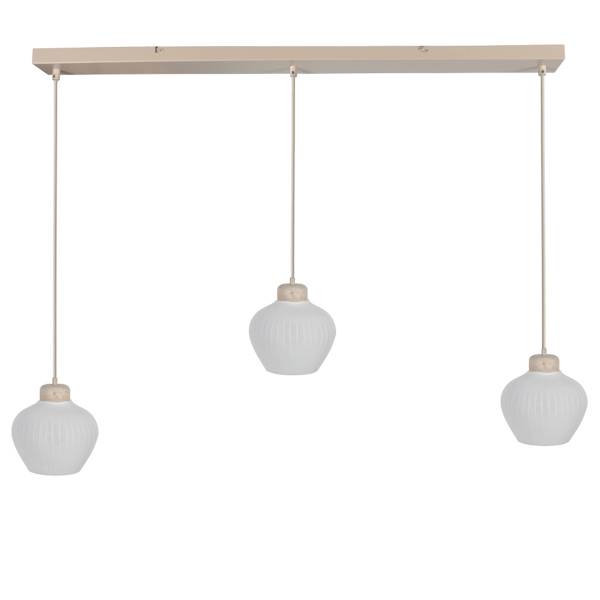 Suspension Travino Type B Rotin / Marbre - 3 ampoules