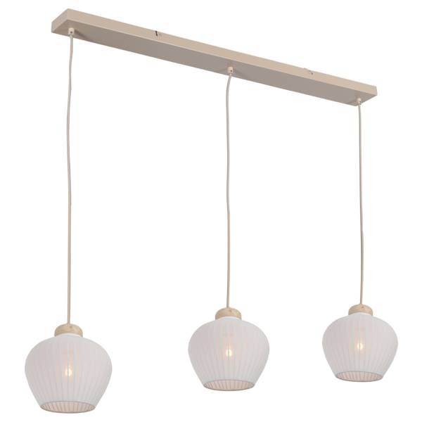 Suspension Travino Type B Rotin / Marbre - 3 ampoules