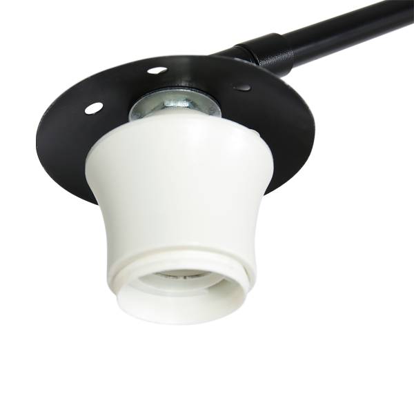 Stehleuchte Sparkled Light Typ G Aluminium / Leinen - 1-flammig - Beige
