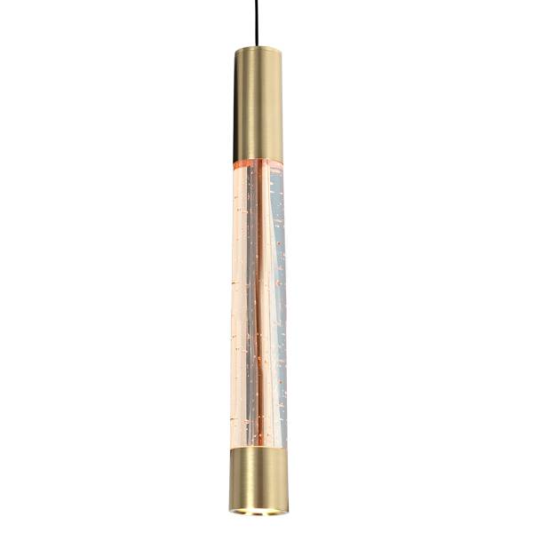 Pendelleuchte Alisio Typ F Aluminium / Klarglas - 8-flammig - Gold