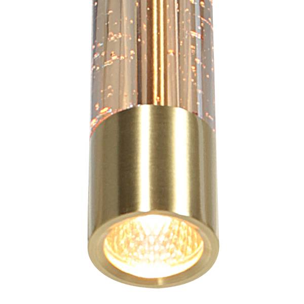 Pendelleuchte Alisio Typ F Aluminium / Klarglas - 8-flammig - Gold