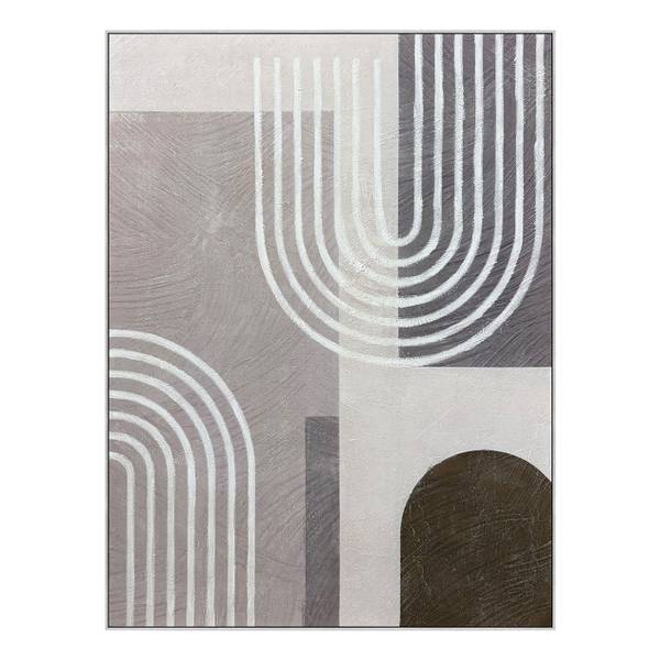 Leinwandbild Grey Arches Typ A Leinwand / Pinie massiv - Grau