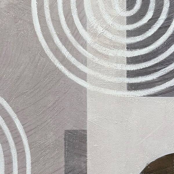 Leinwandbild Grey Arches Typ A Leinwand / Pinie massiv - Grau