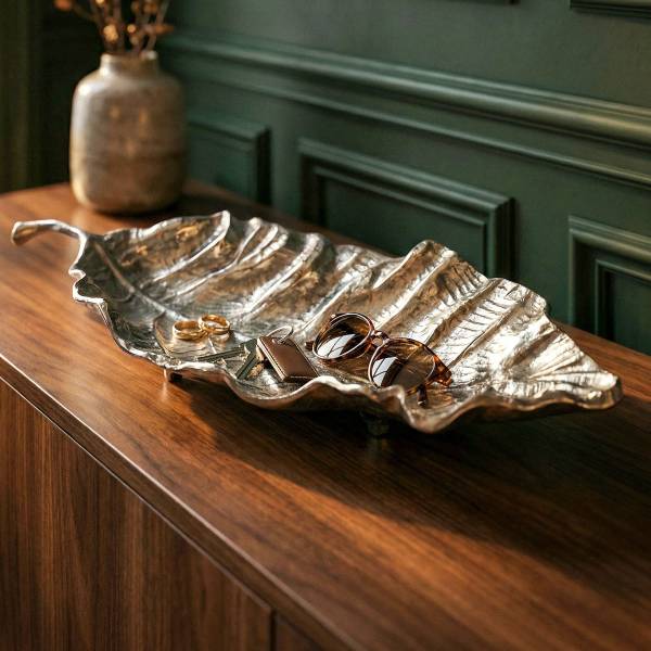 Dekoschale Buruk Aluminium - Silber