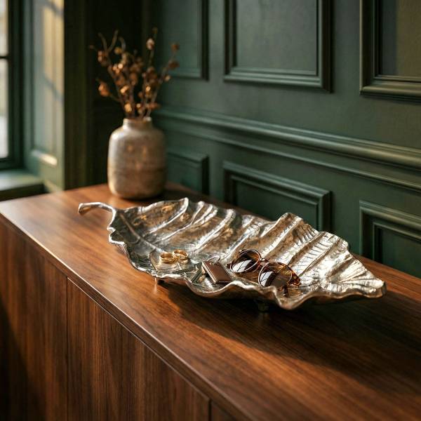 Dekoschale Buruk Aluminium - Silber