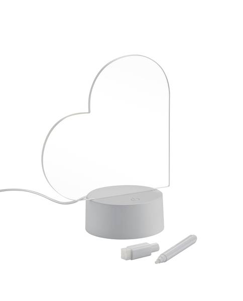 Tischleuchte Amour Polycarbonat - 1-flammig