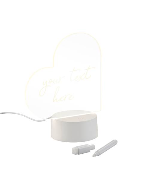 Tischleuchte Amour Polycarbonat - 1-flammig