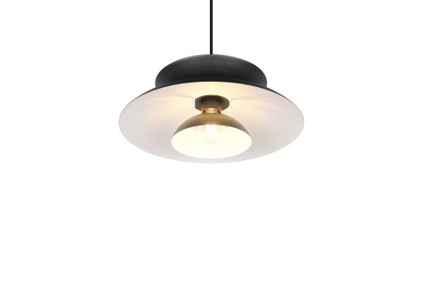 Pendelleuchte Amarila Eisen - 1-flammig - Schwarz - Durchmesser: 40 cm