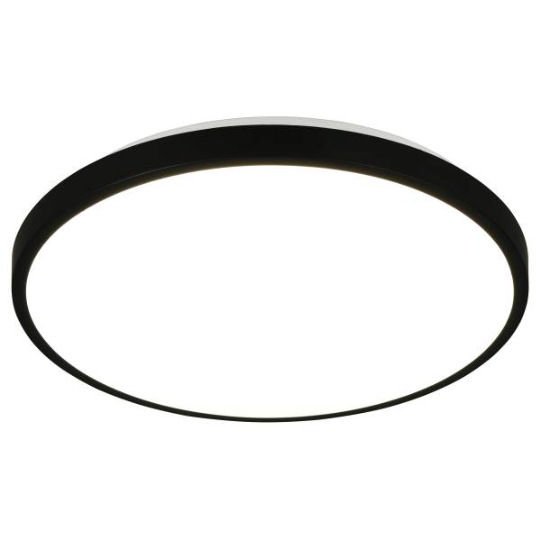 Deckenleuchte Anvi Polycarbonat - 1-flammig - Schwarz