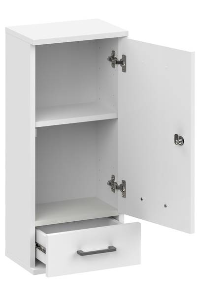 Medizinschrank Galeno 1 Tür + 1 SK Matt Weiß