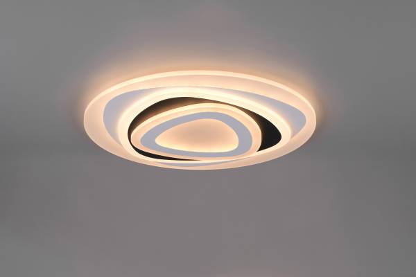 Deckenleuchte Zilo Eisen / Polycarbonat - 1-flammig - Weiß