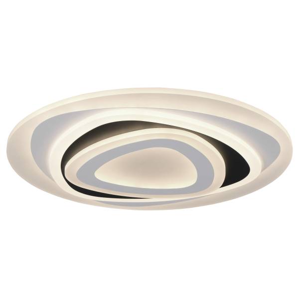 Deckenleuchte Zilo Eisen / Polycarbonat - 1-flammig - Weiß