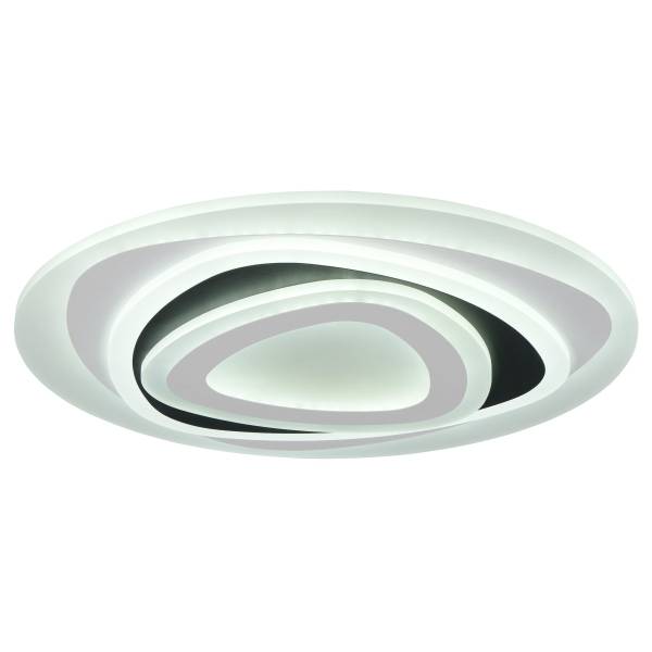 Deckenleuchte Zilo Eisen / Polycarbonat - 1-flammig - Weiß