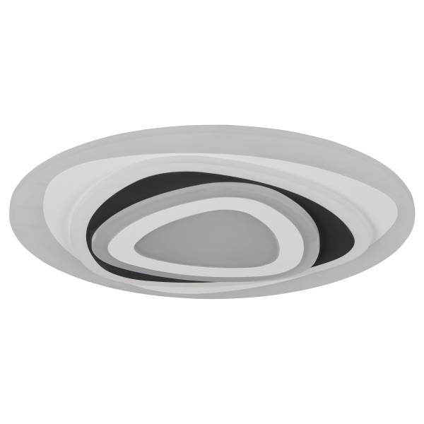 Deckenleuchte Zilo Eisen / Polycarbonat - 1-flammig - Weiß