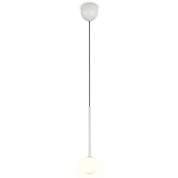 Pendelleuchte Firano Typ A Eisen / Milchglas - 1-flammig - Grau