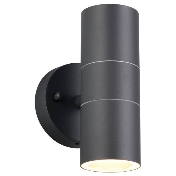 Wandleuchte Turia Aluminium - 2-flammig - Schwarz