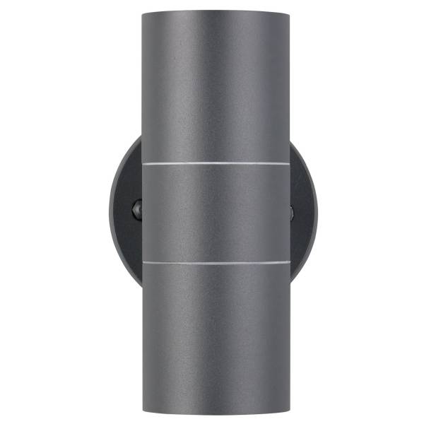Wandleuchte Turia Aluminium - 2-flammig - Schwarz