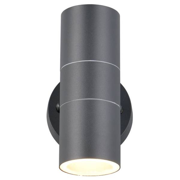Wandleuchte Turia Aluminium - 2-flammig - Schwarz