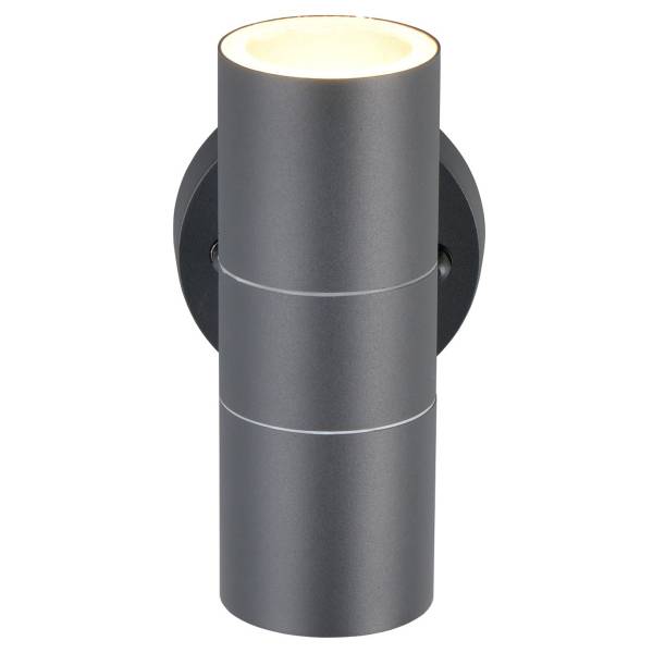 Wandleuchte Turia Aluminium - 2-flammig - Schwarz