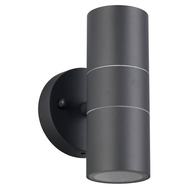 Wandleuchte Turia Aluminium - 2-flammig - Schwarz