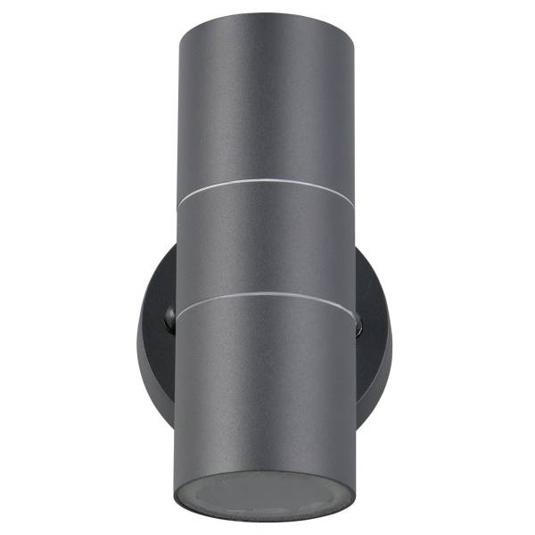 Wandleuchte Turia Aluminium - 2-flammig - Schwarz
