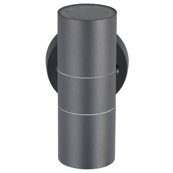 Wandleuchte Turia Aluminium - 2-flammig - Schwarz