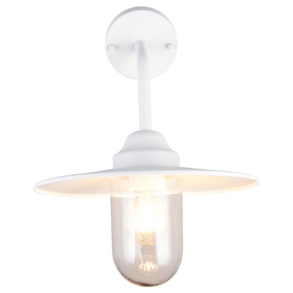 Wandleuchte Brenta Aluminium /  Klarglas - 1-flammig