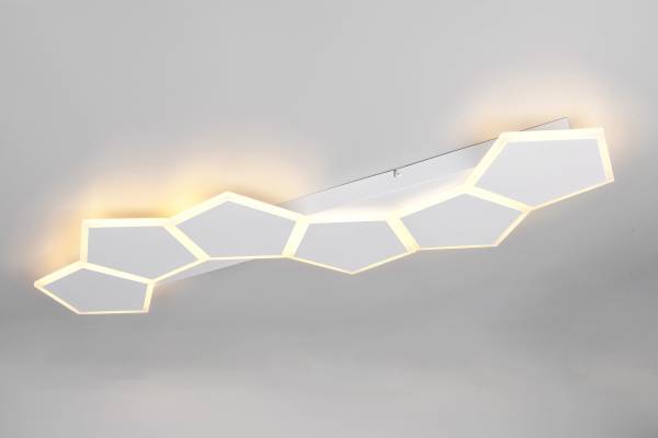 Deckenleuchte Zaya Typ B Eisen / Polycarbonat - 1-flammig - Weiß