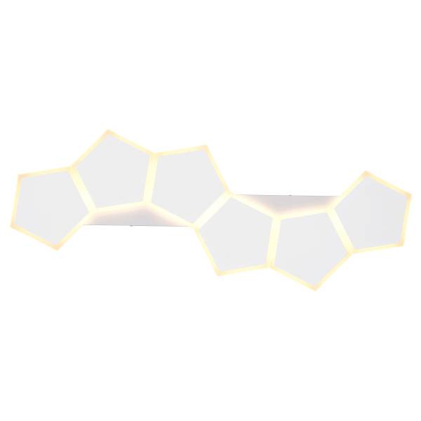 Deckenleuchte Zaya Typ B Eisen / Polycarbonat - 1-flammig - Weiß