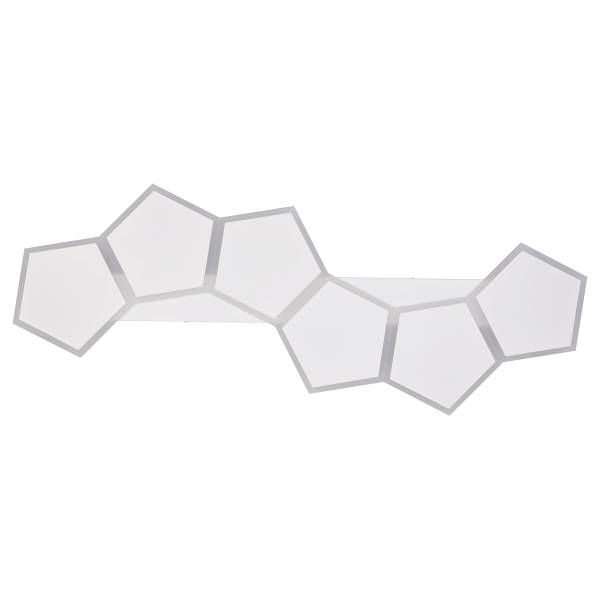 Deckenleuchte Zaya Typ B Eisen / Polycarbonat - 1-flammig - Weiß